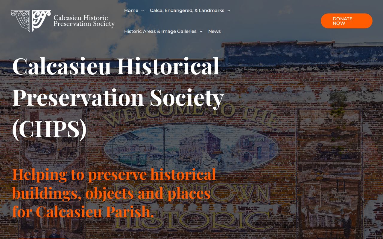 Calcasieu Historical Preservation Society resource for historic Sulphur neighborhood context